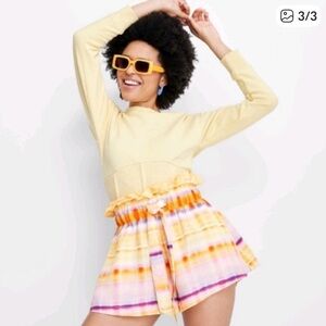 Vibrant Tie-Dye shorts from the Future Collective